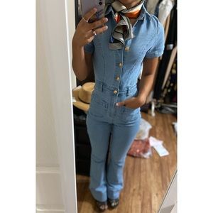 Fashion Nova Jean Jumpsuit